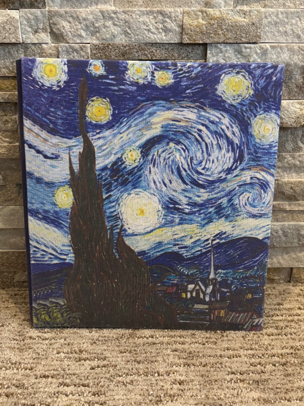 “Starry Night” By Van Gogh Large Printed Fabric Photo Album